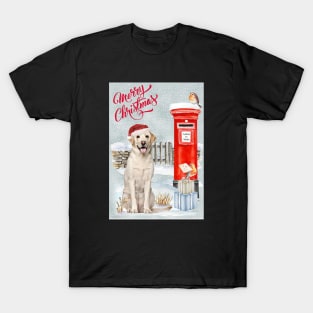 Labrador Retriever Merry Christmas Santa Dog T-Shirt